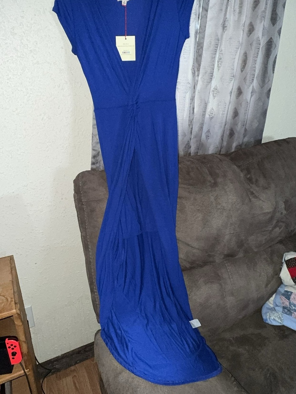 Rolla Coster Royal Blue Maxi Dress with Twist Detail
